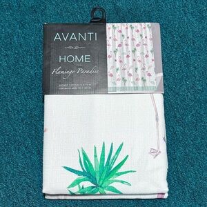 Avanti - Pink Flamingo Paradise, Tropical Palm 72”x72” Shower Curtain